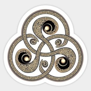 Beautiful ancient triskelion Sticker